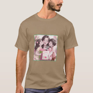 GELUKKIGE MOEDERDAG T-SHIRT
