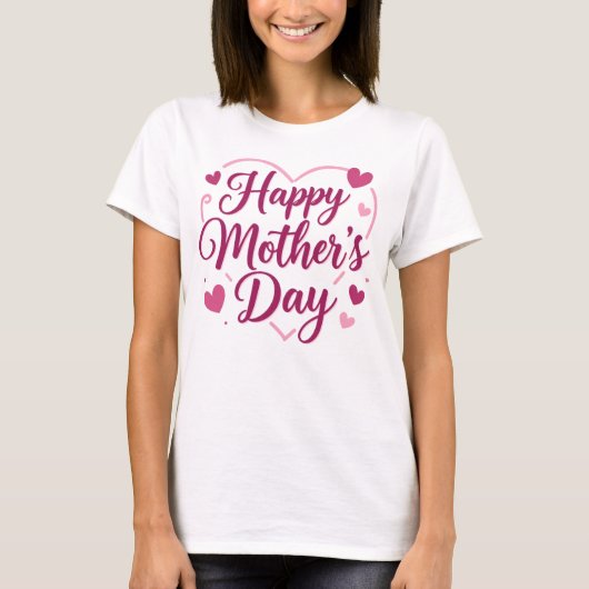 Gelukkige Moederdag T-shirt (Voorkant)