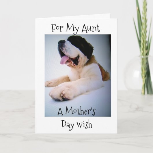 GELUKKIGE MOEDERDAG ** TANTE *** MOEDERDAG KAART (Voorkant)