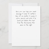 Gelukkige Moederdag Typografie Foto Persoonlijk (Achterkant)