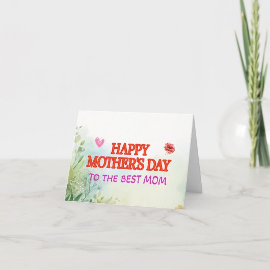 Gelukkige Moederdag uitnodiging (Voorkant)