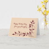 Gelukkige Moederdag van de dochter Kaart (Gele Bloem)