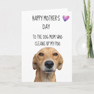 Gelukkige Moederdag Van de Hond Grappig Kaart