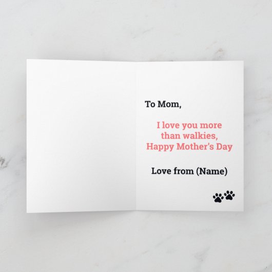 Gelukkige Moederdag van Dog Lilac Tan Frenchie Kaart (Binnen)