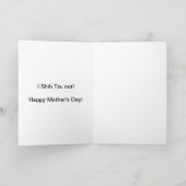 Gelukkige Moederdag van Edie de Shih Tzu Kaart (Binnen)