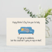 Gelukkige Moederdag van je bontbaby Feestdagenkaart (Staand voorkant)