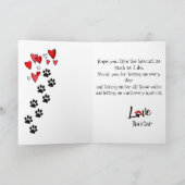 Gelukkige Moederdag van je Siberische Husky Dog Kaart (Binnen)