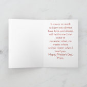 Gelukkige Moederdag van Son,  Silhouette Feestdagen Kaart (Binnen)