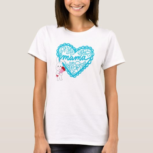 Gelukkige Moederdag - Vier de liefde T-shirt (Voorkant)