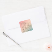 Gelukkige Moederdag Vierkante Sticker (Envelop)
