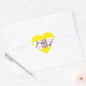Gelukkige Moederdag Vlinder Hart Sticker (Envelop)