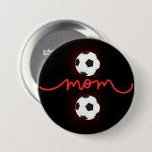Gelukkige Moederdag Voetbal Mam | Ronde Button 7,6 Cm (Voorkant /achterkant)