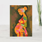 Gelukkige Moederdag voor een zwangere vrouw Kaart (Voorkant)