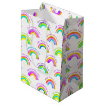 Gelukkige Moederdag Watercolor Regenboog Patroon