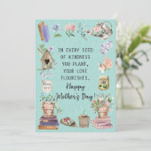 Gelukkige Moederdag Waterverf bloementuinen Feestdagenkaart (Staand voorkant)