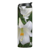 Gelukkige Moederdag Witte Lelie- Thermosbeker (Gedraaid links)