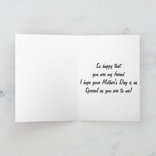 ** GELUKKIGE MOEDERDAG ** ZO BLIJ DAT JE MIJN VRIE KAART (Binnen)