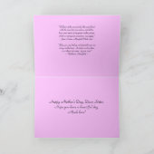 Gelukkige Moederdag zuster Phalaenopsis Orchid Kaa Kaart (Binnen)