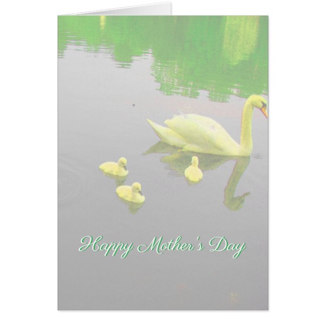 Gelukkige Moederdag Zwaan (Voorkant)