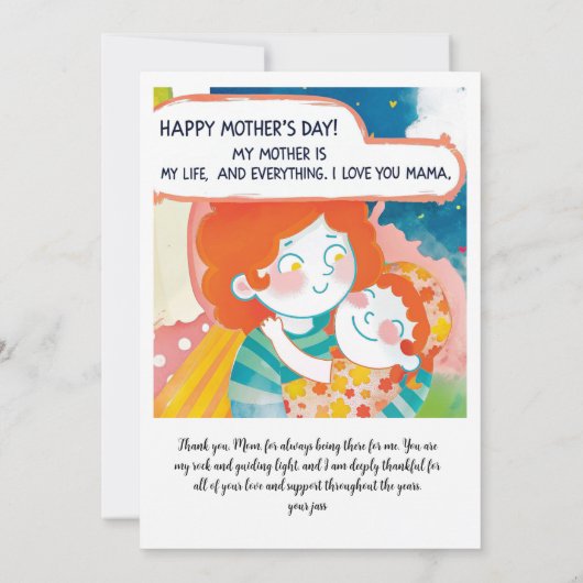 gelukkige moeders dag (Achterkant)