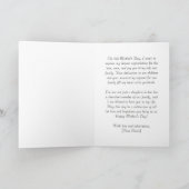 Gelukkige Moeders Dag Aan Dochter In Wet Pastel Bl Kaart (Binnen)