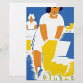 gelukkige moeders dag briefpapier (Voorkant / Achterkant)