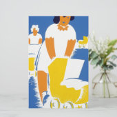 gelukkige moeders dag briefpapier (Staand voorkant)