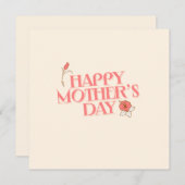 gelukkige moeders dag eenvoudig en elegant (Voorkant / Achterkant)