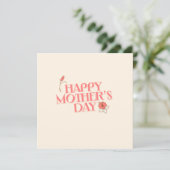 gelukkige moeders dag eenvoudig en elegant (Staand voorkant)