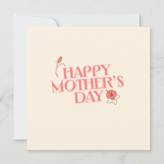 gelukkige moeders dag eenvoudig en elegant (Voorkant)