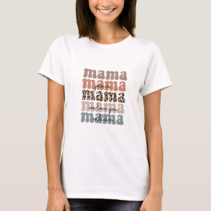 Gelukkige Moeders Dag Moeder Custom Hart Foto T-shirt