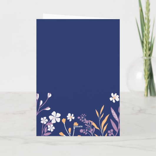 Gelukkige Moeders Dag Naar Dochter In Wet Blauw Wi Kaart (Achterkant)