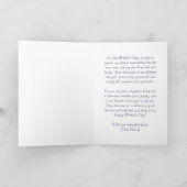 Gelukkige Moeders Dag Naar Dochter In Wet Blauw Wi Kaart (Binnen)