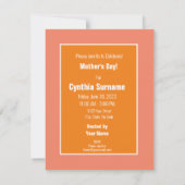 GELUKKIGE MOEDERS DAG ZONNEBLOEM MOEDER BLOEM KAART (Achterkant)