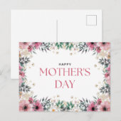 Gelukkige moedersdag briefkaart (Voorkant / Achterkant)