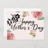 gelukkige moedersdag briefkaart (Voorkant / Achterkant)