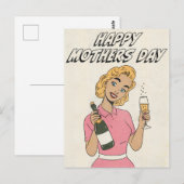 Gelukkige moedersdag briefkaart (Voorkant / Achterkant)