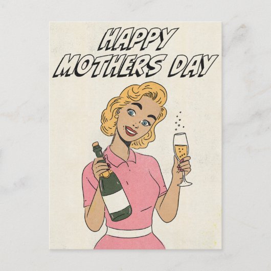 Gelukkige moedersdag briefkaart (Voorkant)