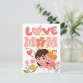 Gelukkige Moedersdag! Feestdagenkaart (Staand voorkant)