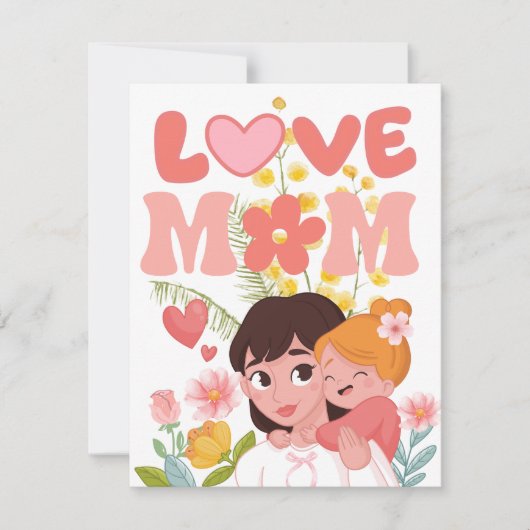 Gelukkige Moedersdag! Feestdagenkaart (Voorkant)