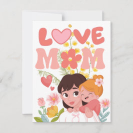 Gelukkige Moedersdag! Feestdagenkaart