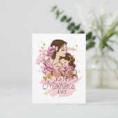 Gelukkige Moedersdag! Feestdagenkaart (Staand voorkant)