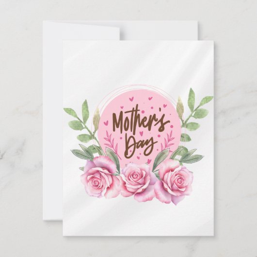 Gelukkige Moedersdag! Feestdagenkaart (Voorkant)