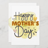 Gelukkige Moedersdag Feestdagenkaart (Voorkant / Achterkant)