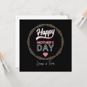 Gelukkige moedersdag kaart (Voorkant / Achterkant in situ)