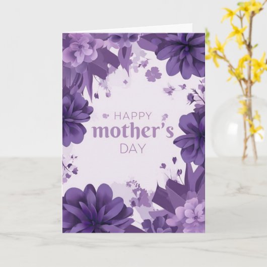 Gelukkige Moedersdag Kaart (Gele Bloem)