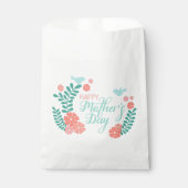 Gelukkige moedersdag kalligrafie tekst bloemen bedankzakje (Voorkant)