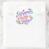 Gelukkige moedersdag  ronde sticker (Tas)