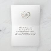 Gelukkige Moedersdag Voor Altijd In Hart Bewaard O Feestdagen Kaart (Binnen)