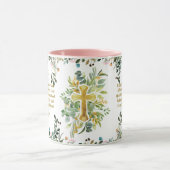 Gelukkige momenten Prijs God Christelijke Spreuken Mok (Midden)